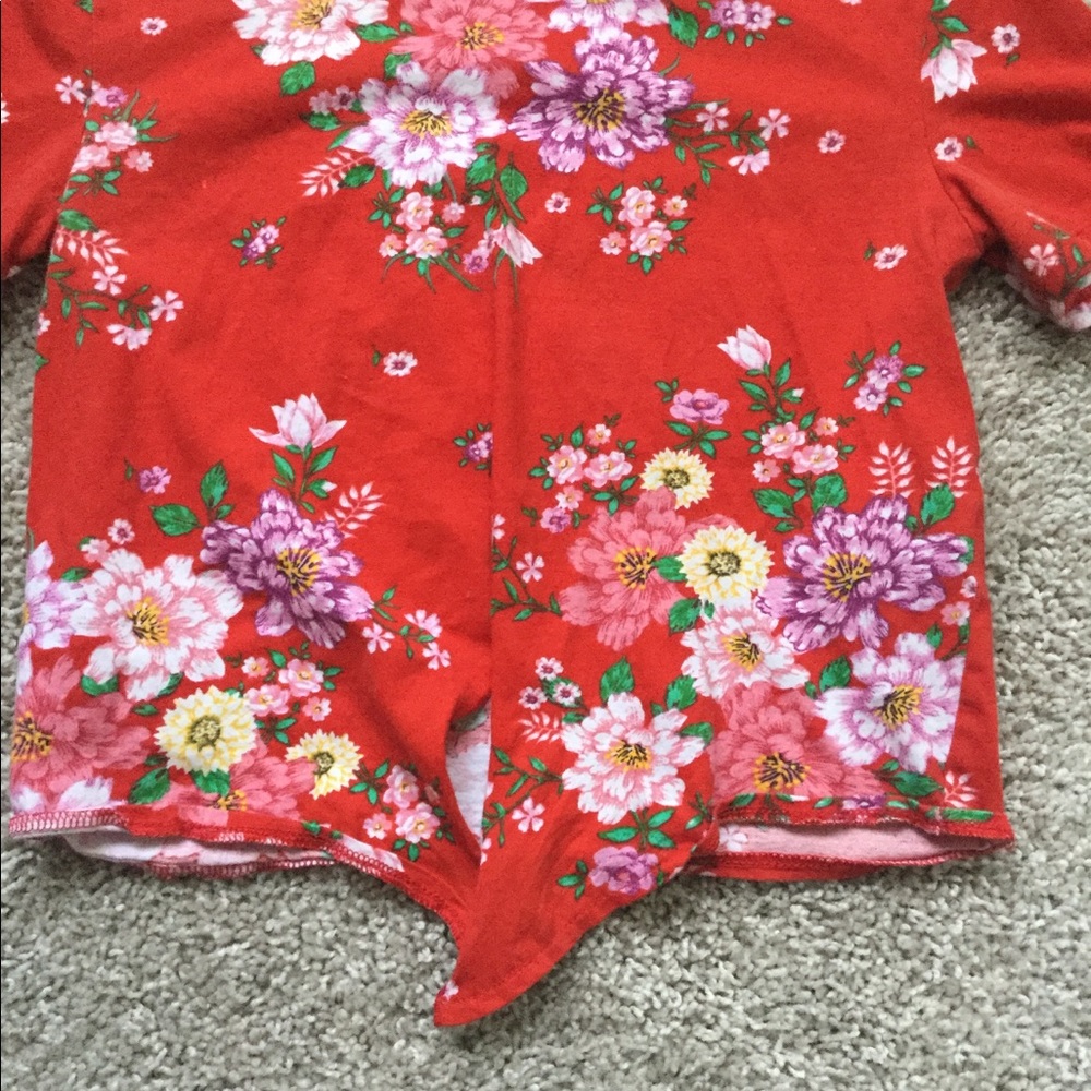 Flower Crop Top - Picture 2 of 7